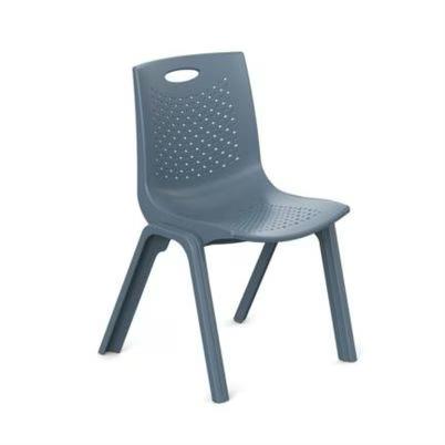 Silla De Visitas Para Comedor Nextep Ne-663g Soporta Hasta 120kg Apilable Y Modular Material Plástico, Polipropileno Color Gris Oscuro