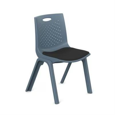 Silla De Visitas Para Comedor Nextep Ne-664g Soporta Hasta 120kg Apilable Y Modular Acolchonado Material Plástico, Polipropileno Color Gris Oscuro