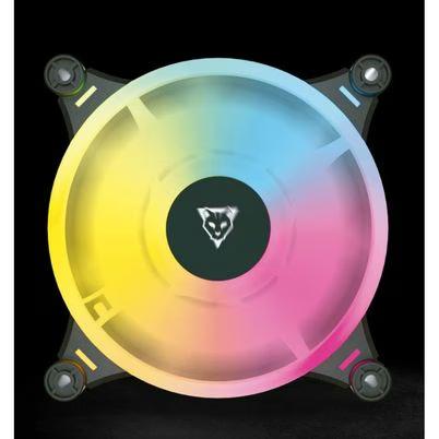 Ventilador Ocelot Gaming Of-3 / 120mm / Argb / 38.5 Cfm / 1200 Rpm / 21.2 Db / 4 Pines / Color Negro