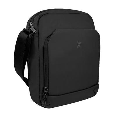 Bolso Cruzado Perfect Choice Pc-085058 (15.6") Con Asa De Transporte Bolsa Delantera Resistente Al Agua Material Poliéster Color Negro