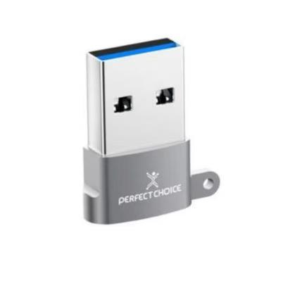 Adaptador Usb Perfect Choice Pc-101253 Para Ordenador Usb A/Usb C Gris