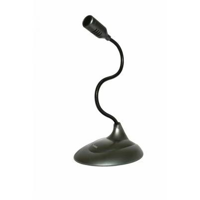 Perfect Choice Micrófono De Lujo Con Cuello Flexible, Pc-110279, Alámbrico, Negro