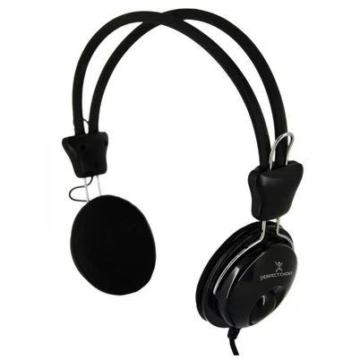 Perfect Choice Audífonos Con Micrófono Pc-113171, Alámbrico, 1.5 Metros, 3.5mm, Negro