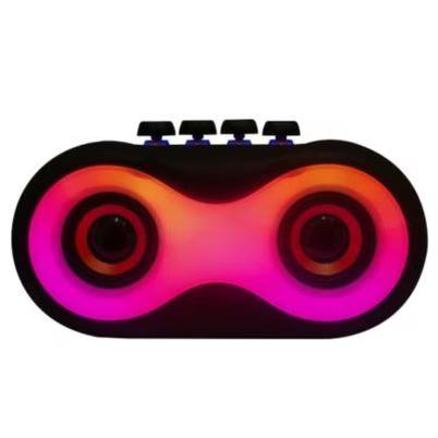 Bocina Perfect Choice Owty 7w Inalámbrica 2.4 Ghz Teclas Mecánicas 1800mah Negro