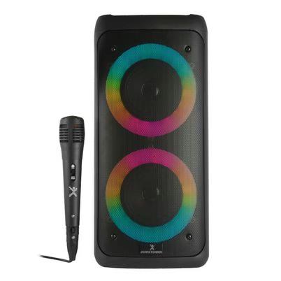 Bocinas Perfect Choice Pc-113232 Potencia Rms 400w Configuración De Canales 2.0 Conectividad Inalámbrica-Bluetooth 5.3 Alcance Inalámbrico 10m Capacidad De La Batería 2400 Mah Iluminación Led, Rgb Color Del Producto Negro