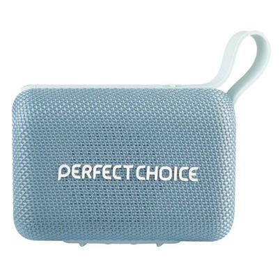 Bocina Portátil Perfect Choice Pc-113317 Potencia De Salida Rms 8w Conectividad Inalámbrica Bluetooth 5.4 Capacidad De La Batería 2200 Mah Color Del Producto Azul