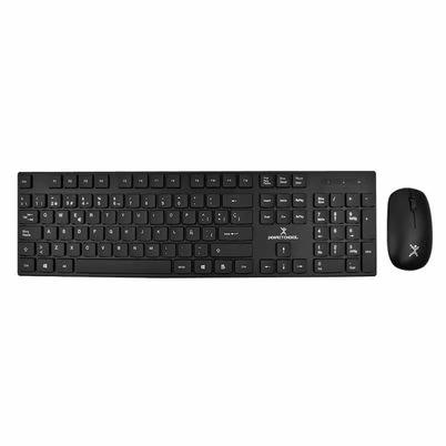 Kit De Teclado Y Mouse Perfect Choice Pc-201281 Conectividad Rf Inalámbrico Bluetooth 5.1 Alcance Inalámbrico 10m Incluye Mouse Indicadores Led Color Del Producto Negro