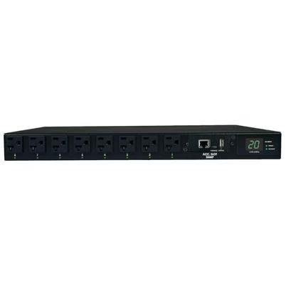 Unidad De Distribución De Energía Pdu Monofásico Controlable Tripp Lite Pdumh20atnet 1u 1.9kw 16 Contactos Ac Nema 5–15r Negro