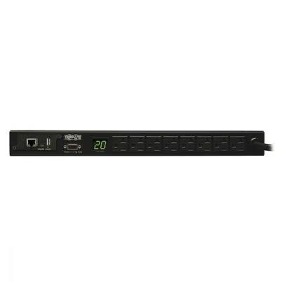 Pdu Monofasico Monitoriable Tripp Lite Pdumnh20 1.9kw, De 120v, 8 Tomacorrientes 5-15r, 5-15p, Cable De 3.66 M (12 Pies), Interfaz De Plataforma Lx, Para Instalacion En Rack 1u.
