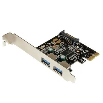 Startech.Com Adaptador Tarjeta Controladora Pci Express Pci-E 2 Puertos Usb 3.0 Con Alimentación Sata