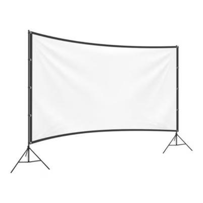 Pantalla Para Proyector Steren Pro-050 Tamaño Visible 150" Estructura Doble Tripié Material Tela Color Blanco