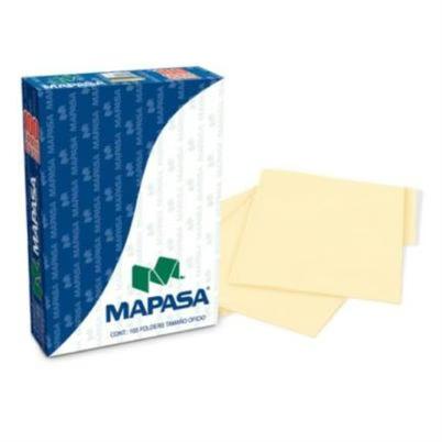 Carpeta Mapasa Pu0033 Tamaño Carta Panorámica Cartulina Color Amarillo Pastel 100 Pieza(S)
