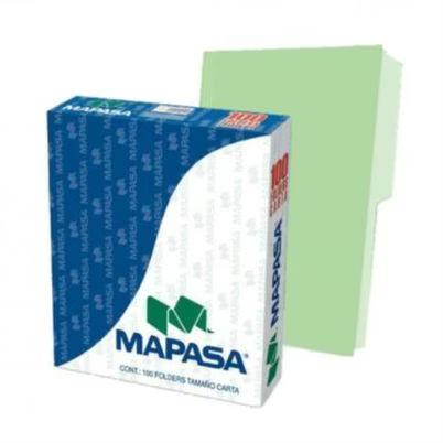 Carpeta Mapasa Pu0035 Tamaño Oficio Panorámica Cartulina Color Verde Pastel 100 Pieza(S)