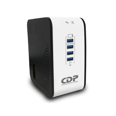 Cdp R2cu-Avr1008 1000va/500w Avr, 8 Salidas, 175 Julios, 4 Puertos Usb, 120 Vac