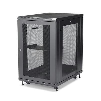 Gabinete Para Rack Startech.Com Rk1833bkm 450 Kg 18u Bastidor Independiente 4 Postes Acero Negro