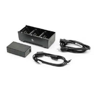 Cargador Zebra Sac-Mpp-3bchgus1-01 Alimentación Corriente Alterna Colectividad-Alámbrico Soporta Hasta 3 Baterías Incluye Fuente De Poder Y Cable De Corriente Compatible Con Zebra Zq610 Zq620 Zq630 Color Del Producto Negro