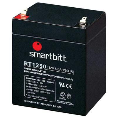Batería Para Sistema Ups Smartbitt Sbba12 Vrla 12 V 5 Ah 6 Celdas Negro