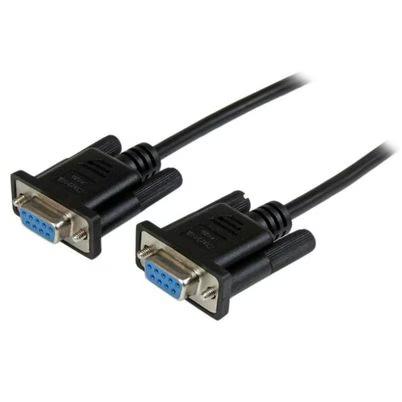 Startech.Com Cable De 2m Nulo De Módem Serie Rs232 Db9 - Hembra A Hembra - Color Negro