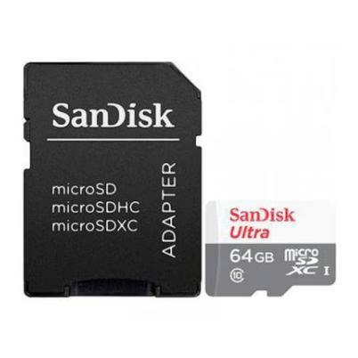 Memoria Flash Sandisk 64gb Ultra Microsdxc 64gb Clase 10 Uhs-I Con Adaptador