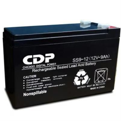 Batería De Respaldo Cdp Slb 12-9 12v 9ah Vrla 6 Celdas Negro