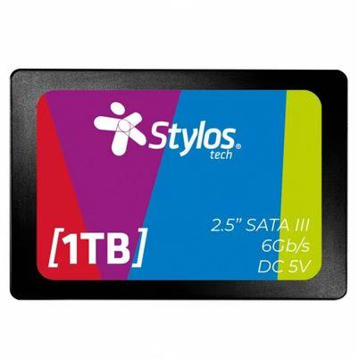 Unidad De Estado Solido Ssd Stylos Stmssd4b (2.5") Capacidad De Almacenamiento 1tb Interfaz Serial Sata Iii Transferencia De Datos 5 Gbit/S Color Negro