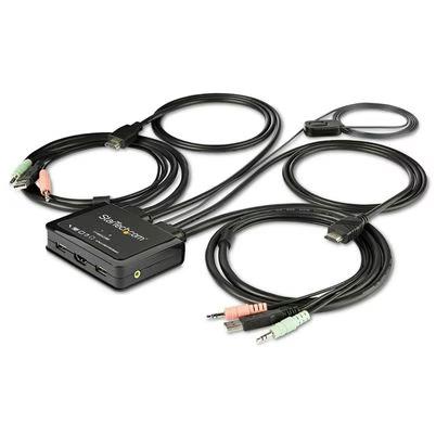 Switch Conmutador Startech.Com Sv211hdua4k Resolución (3840x2160) 0.48 Gbit/S Hdmi, Usb Negro