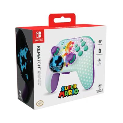 Control Turtle Beach Rematch Mario Invencible Tbc-8101-95 Conectividad Inalámbrica Interfaz Usb-C Alcance Inalámbrico 9 M Compatible Con Nintendo Switch, Switch Lite Color Blanco