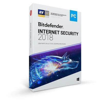 Antivirus Bitdefender Internet Security 2018, 1y, 5u, Mx 5 Usuarios(S) 1 Año(S) Español