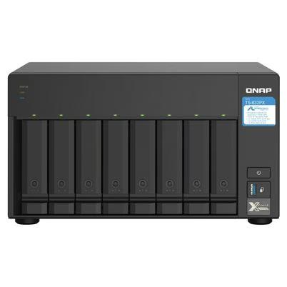 Servidor Y Sistema De Discos Qnap Ts-832px Annapurna Labs-Al324 1.7 Ghz 4gb Ddr4 8 Bahia(S) 3 Ventilador(Es) S.Operativo Qnap Turbo System Negro