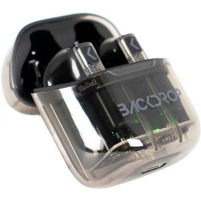 Audifonos Inalambricos Tws Backdrop Transparentes/10m / Tactil Color Negro