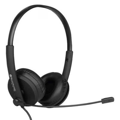 Audífonos Techzone Din One Tzacdia01 Estilo Diadema Biauricular Circumaural Conectividad Alámbrica Interfaz 3.5 Mm Usb 2.0 Longitud Del Cable 1.8 M Color Negro