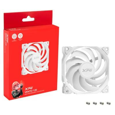 Ventilador Xpg Vento 120 Argbpwm-Whcww Nivel De Ruido Máximo 29 Db Flujo De Aire Máximo 50.27 Cfm Rotación Maxima De 1850 Rpm Material Aluminio Color Blanco