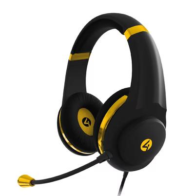 4gamers Audifonos Gamer Xp-Goldblk-M-4g, Alámbrico, Negro/Dorado