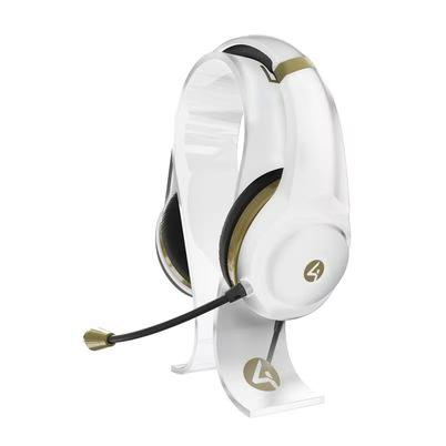 4gamers Audifonos Gamer Xp-Goldr-Wht-4g, Alámbrica, Blanco / Dorado