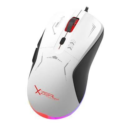 Mouse Gamer Xzeal Starter 7200 Dpi 6 Botones Rgb Blanco
