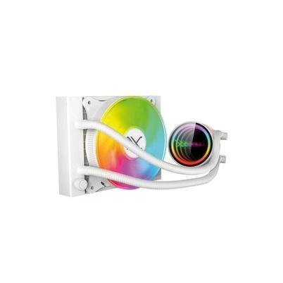 Enfriamiento Liquido Xzeal 120mm Redondo Xz-409 Cpu 1fanx120mm Argb 3 Pines+Pwm 4 Pines+Seguro Intel/Amd Blanco