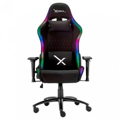 Silla Gamer Xzeal Xzsxz15b Capacidad De Carga Maxima 150kg 5 Rueda(S) Reposabrazos Rígido Con Piston Clase De Elevación 4 Material De Elaboración Nylon. Poliuretano, Acero Color Del Producto Negro