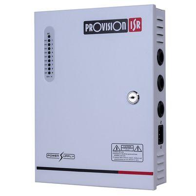 Provision-ISR Fuente de Poder CCTV PR-10A9CH, 9 Canales, Entrada 100 - 240V, Salida 12V