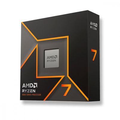 Procesador Amd Ryzen 7 9700x S-Am5 9a Gen / 3.8 - 5.5 Ghz / Caché 40 Mb / 8 Núcleos / Con Gráficos Radeon / Sin Disipador / Gamer Alto