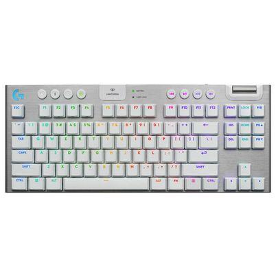 Teclado Logitech G G915 X Lightspeed Tkl 920-012732 Tipo Qwerty Conectividad Alámbrico Usb-A Longitud Del Cable 1.8m Color Blanco